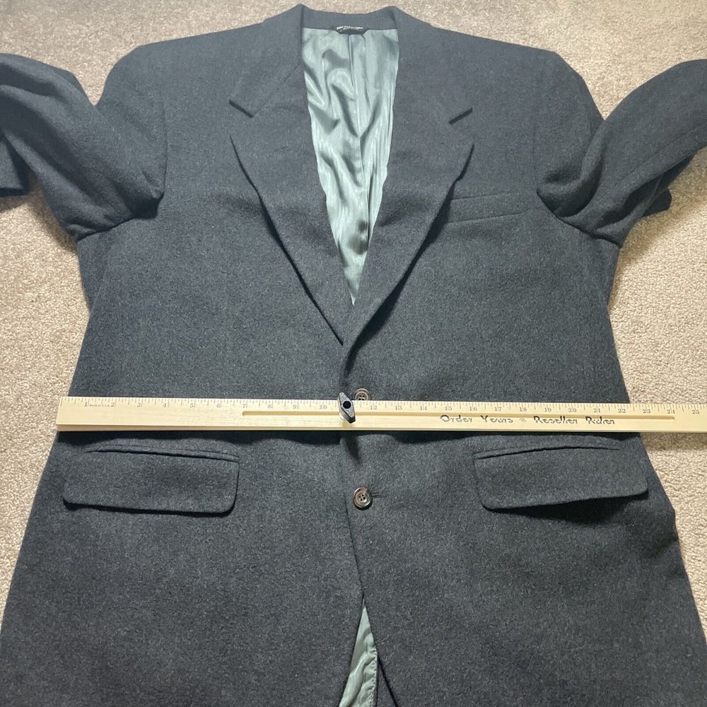 Cashmere Mans Gray Jacket 46R Business Work Blazer Joseph & Lyman Bloomingdale’s - Picture 11 of 16